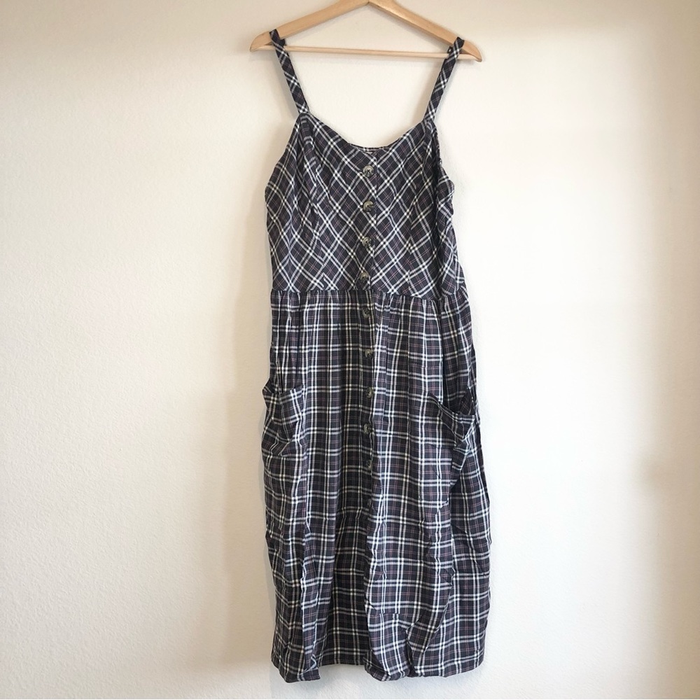 NWT True Craft Plaid Button Up Dress, 2X
